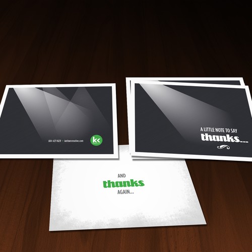 Classy Thank-You card for Audio/Visual and production company
