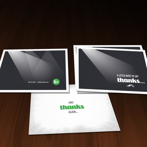 Classy Thank-You card for Audio/Visual and production company