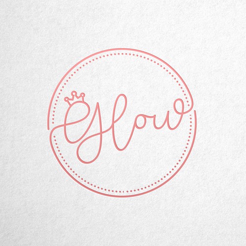 Feminine and fun logo for a non profit that empowers girls through arts and crafts.