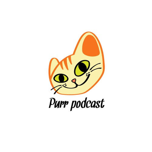 Logo for podcast about cats