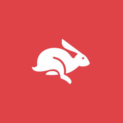 rabbit logo concept