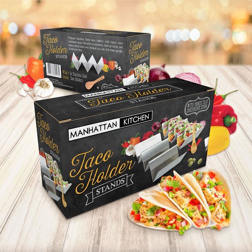 Packaging design for Taco holders