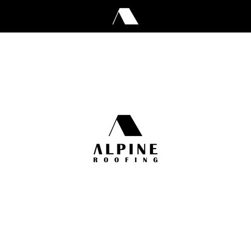 Alpine Roofing Logo design