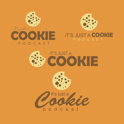 logo concept for "it's just a cookie".
