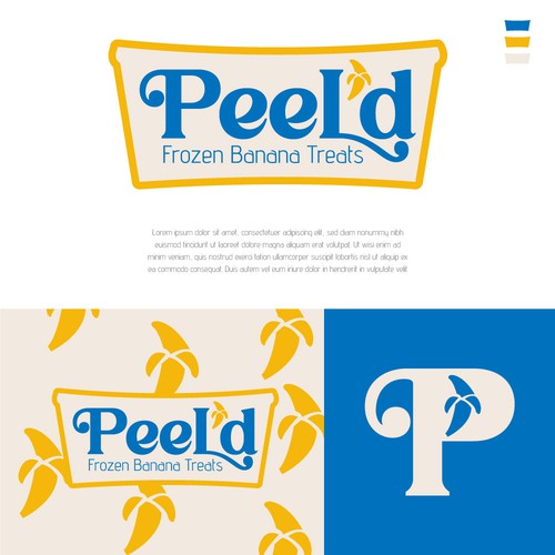 bright and colorful logo for an icecream parlour