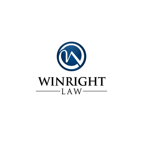 Create an innovative logo for a leading law firm, Winright Law