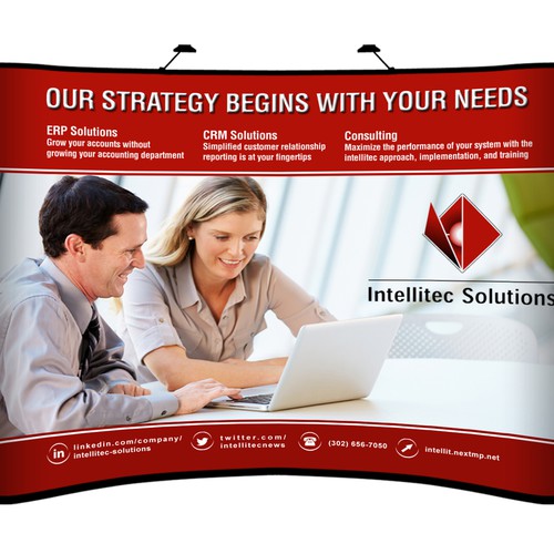 Create a Tradeshow Booth Backdrop for Accounting Software company