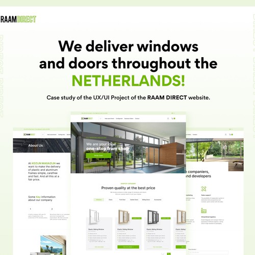 RaamDirect — PVC Windows & Doors Configurator & Online Shop