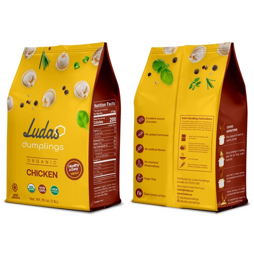 Ludas Dumplings Packaging