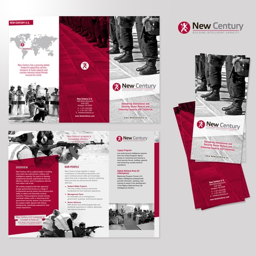 Create a new brochure for a US defense firm