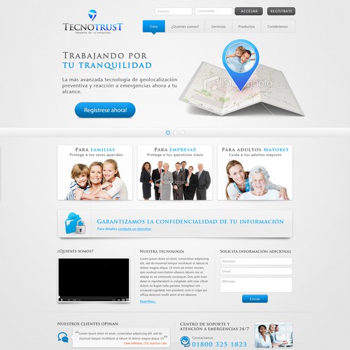 Help Tecnotrust with a new website design