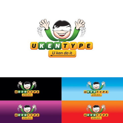 Design a logo and website to teach kids how to master typing