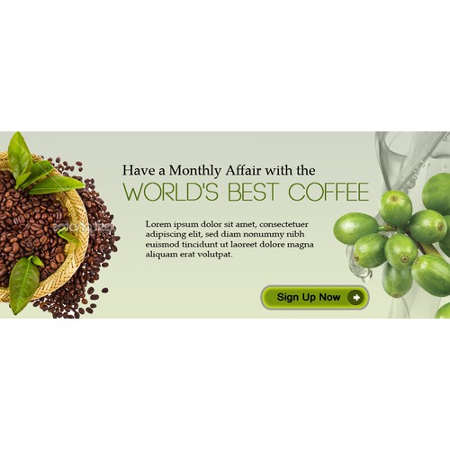 Create the next banner ad for Monthly Affair