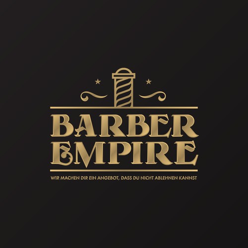 Barber Empire branding concept.