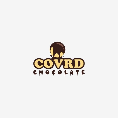 playful logo for "COVRD CHOCOLATE