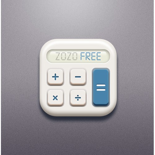 Create an outstanding icon for a mobile calculator app