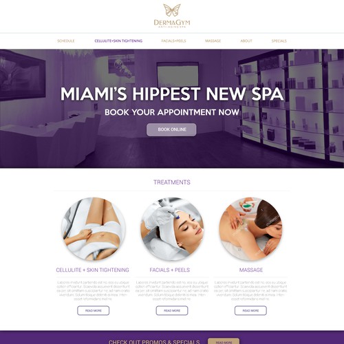 Spa webpage design