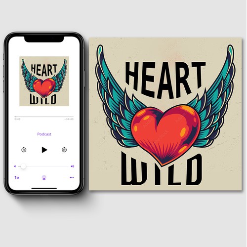 HEART WILD – Expressive Podcast Cover Art