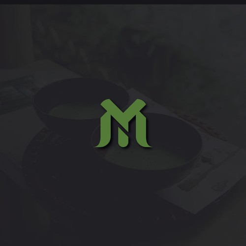 Logo for a modern Japanese cafe