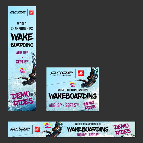 Set of banners for World Wakeboard Championships