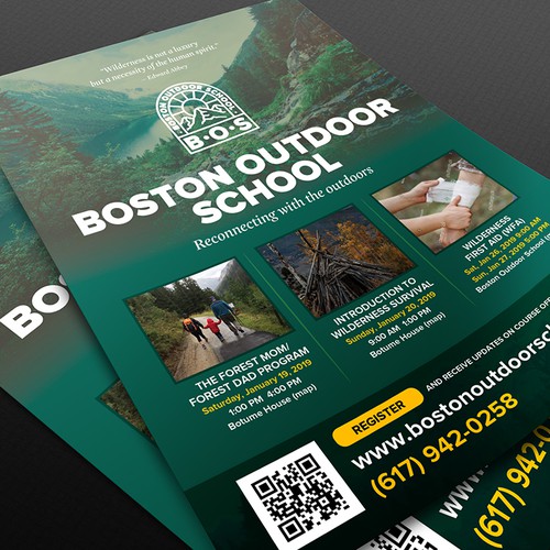 Flyer for Boston Outdoor School