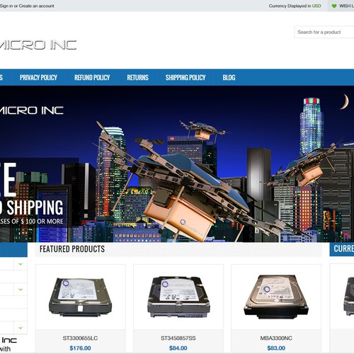 Aeon Micro Website Banner/header