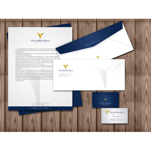 If Ever a Wonderful Business Card, Letterhead etc. There Was - YellowBrickRoad Financial Advisors