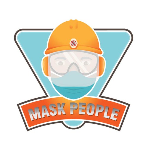 logo mask people
