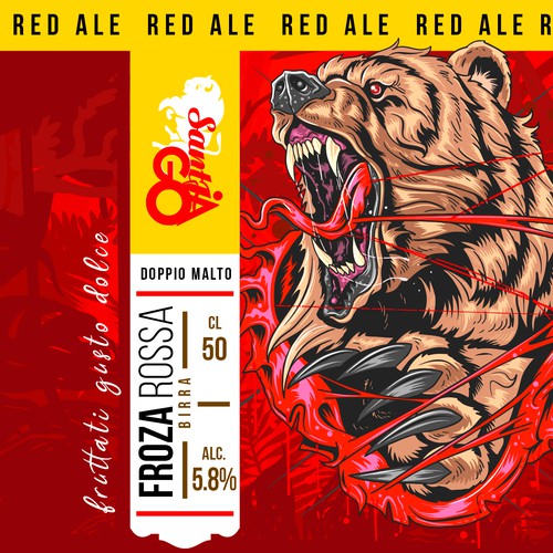 Beer label design 