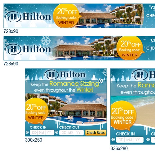 Hilton Hotel Banners Design