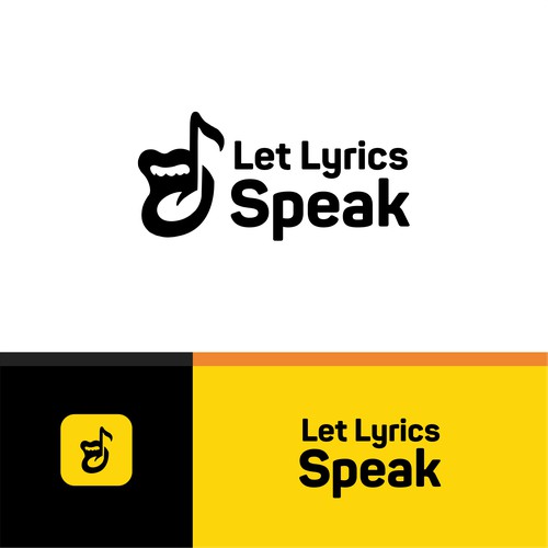 Logo concept for Let Lyrics speak