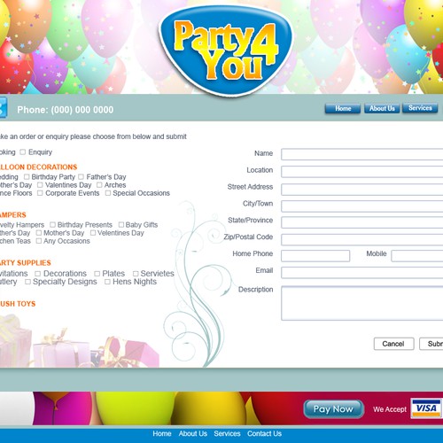 Party 4 you needs a new website design