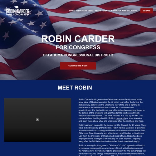 Robin Carder For Congress Oklahoma Design