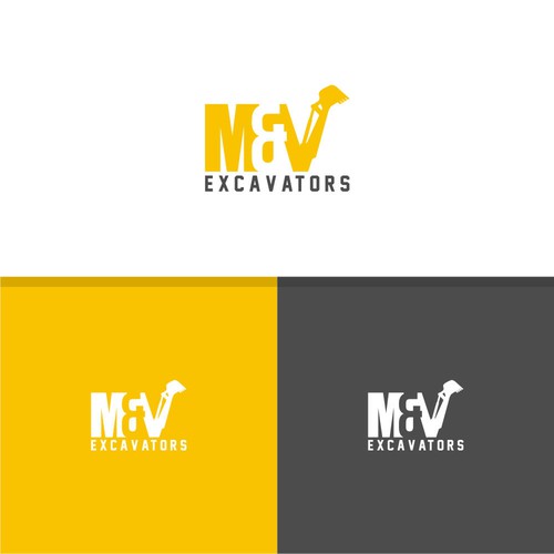M & N Escavator Logo