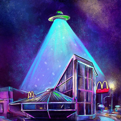 UFO McDonald's illustration
