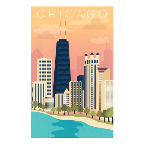 Travel poster design idea
