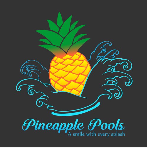 Concept logo for Pineapple Pools