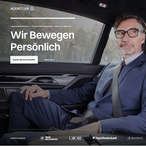 Bold Website for a chauffeur business