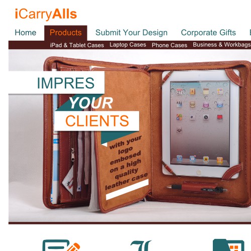 iCarry web page design