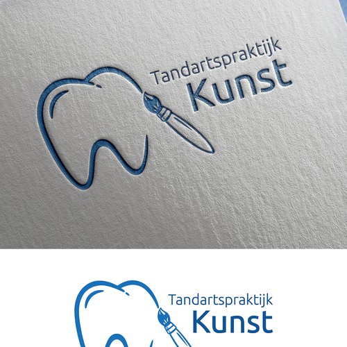 Design for dental office. Kunst means art. 