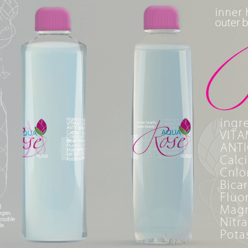3D bottle design and label for up and coming plant based beverage (CADDesign)
