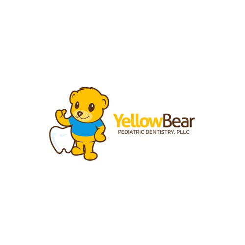 Cute Bear Mascot Logo