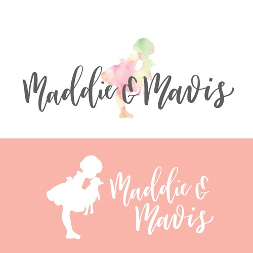 Darling logo for online baby store with original calligraphy