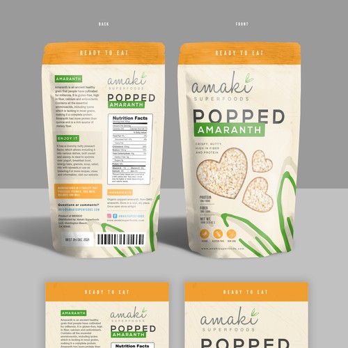 Standup pouch design