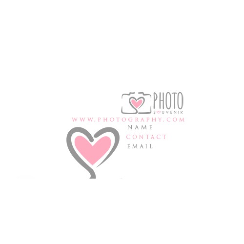 Wedding photography striking business card needed