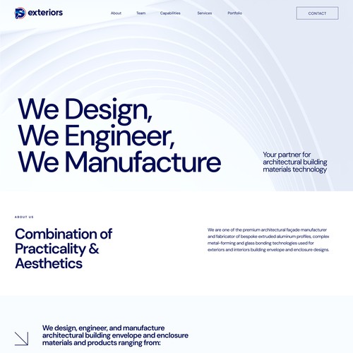 Clean and sophisticated website for architecture company.