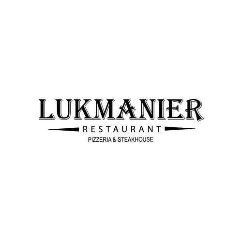 Logo Concept Lukmanier Restaurant pzzeria & steakhouse.