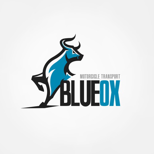 Blue Ox Motorcycle Transport Logo Contest