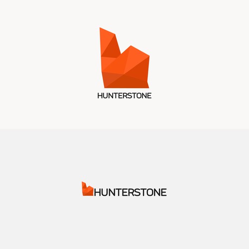 Hunter stone logo. H for hunter.