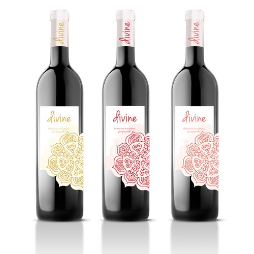 Divine wine label